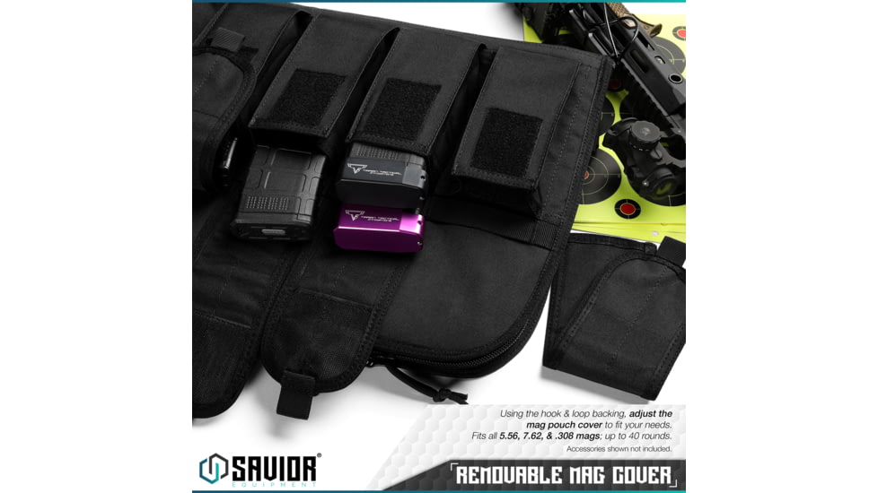 Savior Equipment Patriot Single Single Rifle Case, 35in, Black, RB-SG36-V1-BK