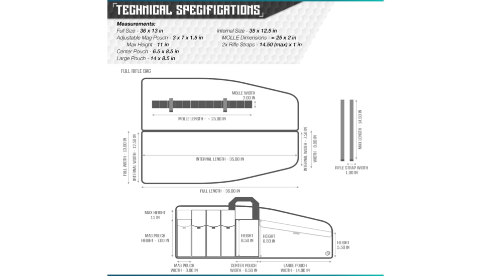 Savior Equipment Patriot Single Single Rifle Case, 35in, Dark FDE, RB-SG36-V1-TN