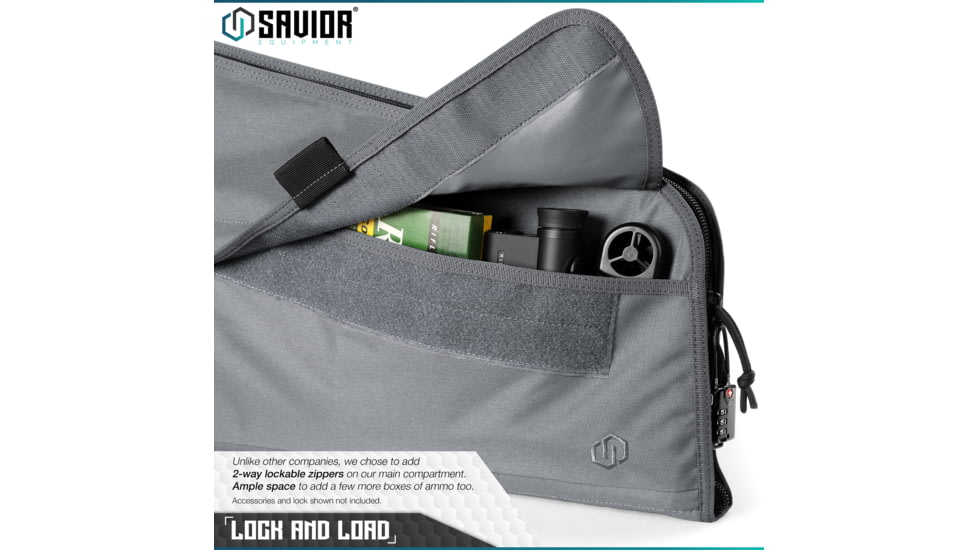 Savior Equipment Patriot Single Single Rifle Case, 35in, Gray, RB-SG36-V1-GS