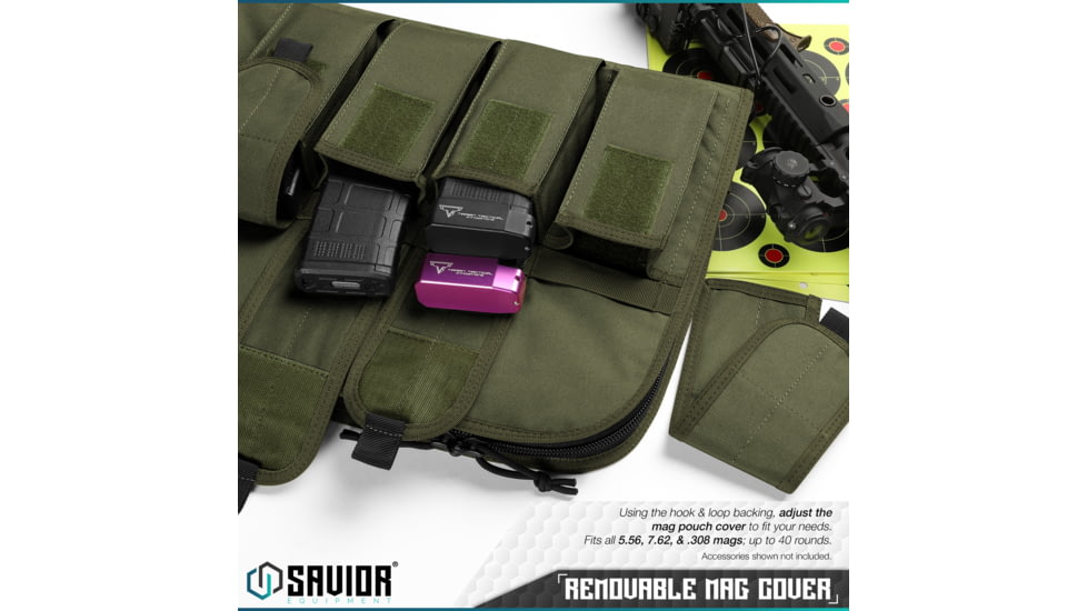 Savior Equipment Patriot Single Single Rifle Case, 35in, OD Green, RB-SG36-V1-OG