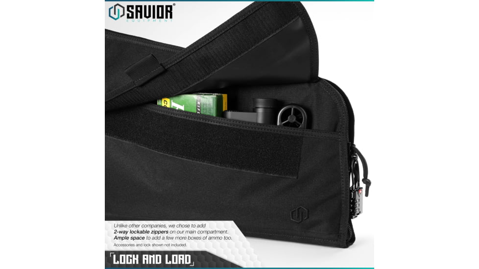 Savior Equipment Patriot Single Single Rifle Case, 41in, Black, RB-SG42-V1-BK