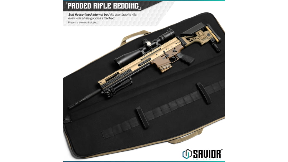 Savior Equipment Patriot Single Single Rifle Case, 41in, Dark FDE, RB-SG42-V1-TN