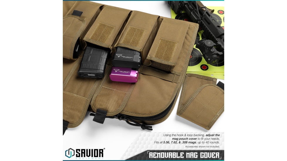 Savior Equipment Patriot Single Single Rifle Case, 45in, Dark FDE, RB-SG46-V1-TN