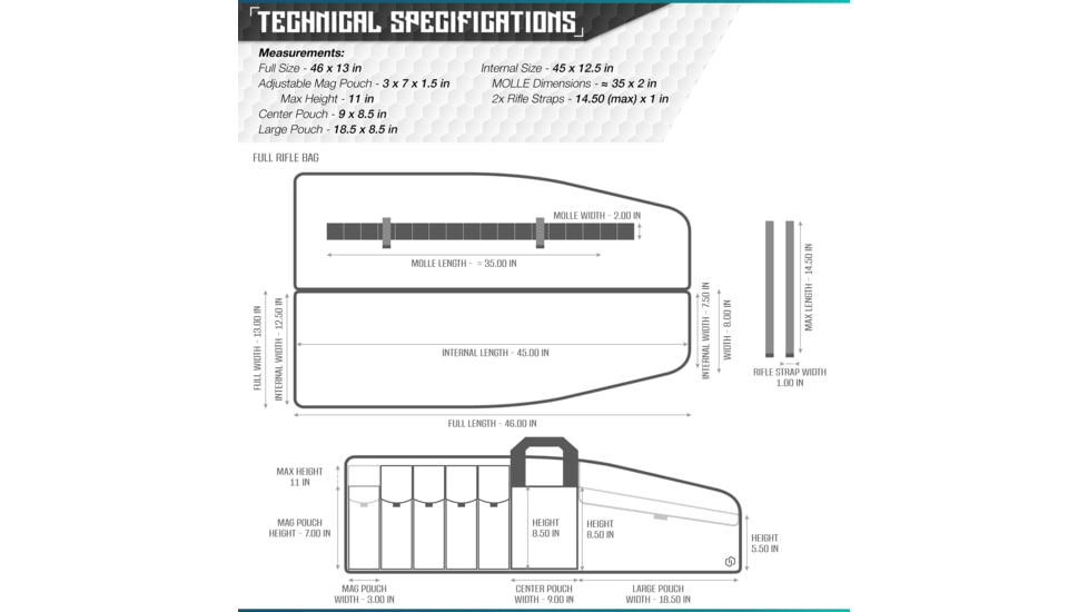 Savior Equipment Patriot Single Single Rifle Case, 45in, OD Green, RB-SG46-V1-OG