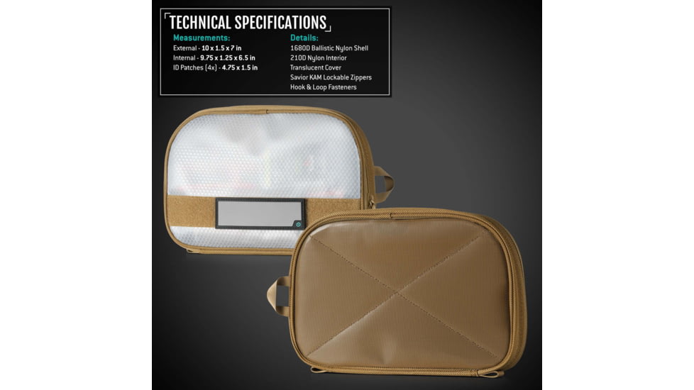 Savior Equipment Pro Sema Dump Pouch, 2 Pack, Dark FDE, 11x7in, SP-PCORE11SEV-2P-TN