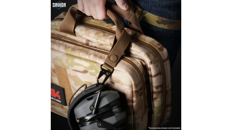 Savior Equipment Pro Sema Strap w/ Carabiner, Dark FDE, STRAP-CRIG-2P-TN