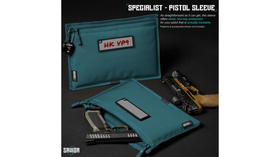 Savior Equipment Replacement Pistol Sleeve for Specialist Range Bag - 3 Pack, Savior Teal, 12.25 x 8.75 x 0.5, HC-RA3GUN-SPARE-3PC-TE