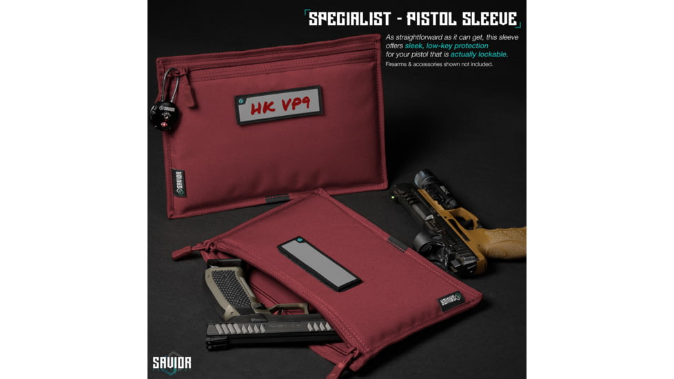 Savior Equipment Replacement Pistol Sleeve for Specialist Range Bag - 3 Pack, Sedona Red, 12.25 x 8.75 x 0.5, HC-RA3GUN-SPARE-3PC-RD