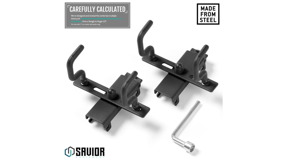 Savior Equipment Adjustable Pistol Hanger w/ Double Hook
