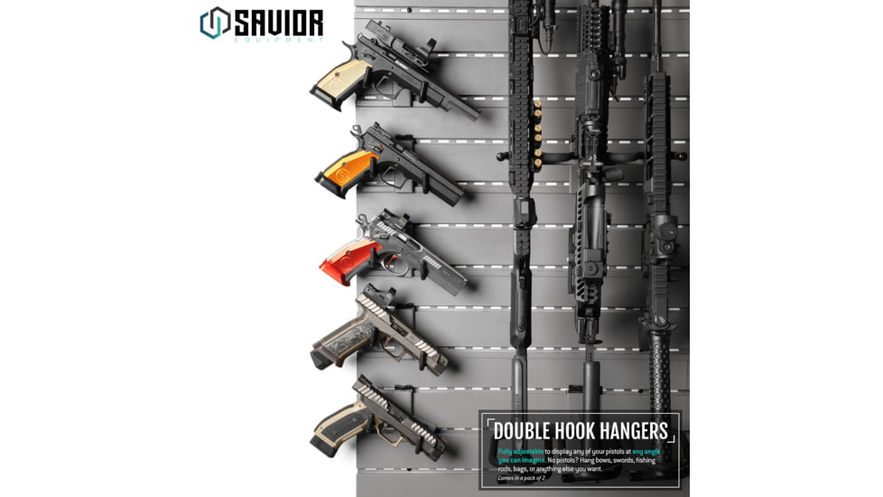 Savior Equipment Adjustable Pistol Hanger w/ Double Hook