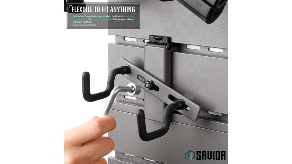 Savior Equipment Adjustable Pistol Hanger w/ Double Hook