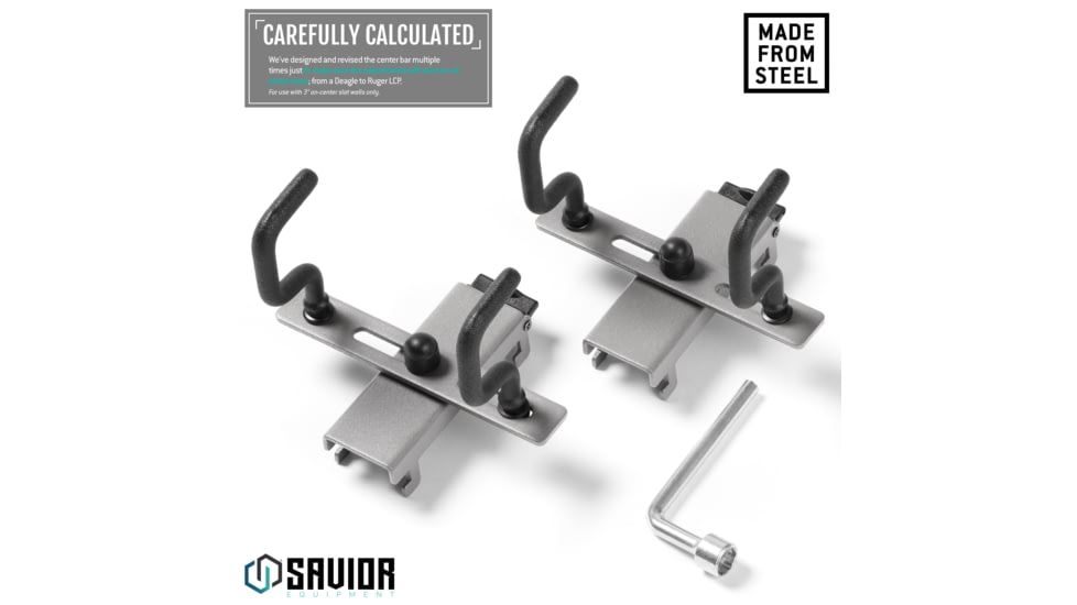 Savior Equipment Adjustable Pistol Hanger w/ Double Hook
