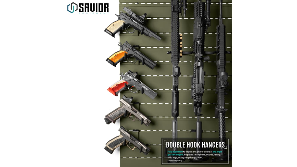 Savior Equipment Adjustable Pistol Hanger w/ Double Hook