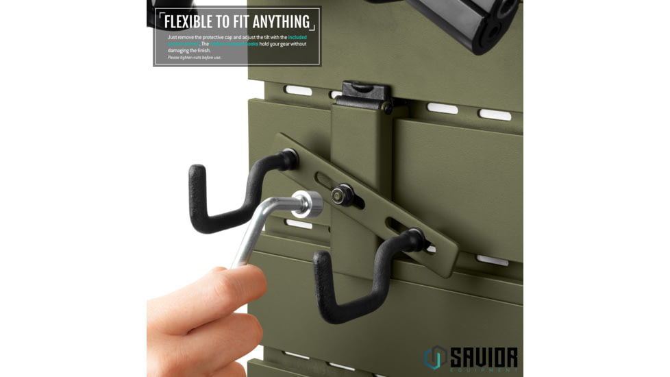 Savior Equipment Adjustable Pistol Hanger w/ Double Hook