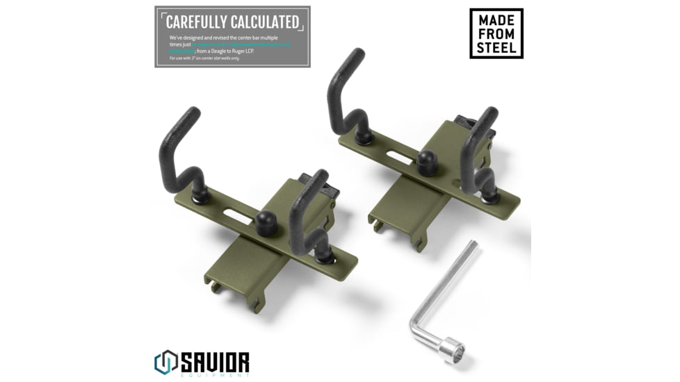 Savior Equipment Adjustable Pistol Hanger w/ Double Hook