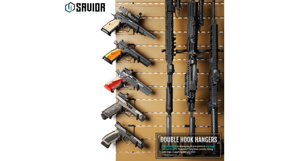Savior Equipment Adjustable Pistol Hanger w/ Double Hook