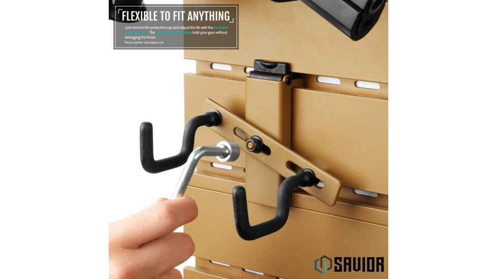 Savior Equipment Adjustable Pistol Hanger w/ Double Hook