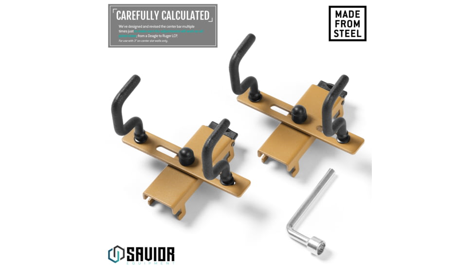 Savior Equipment Adjustable Pistol Hanger w/ Double Hook