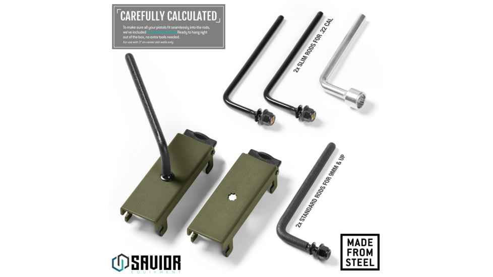 Savior Equipment Adjustable Rod for Pistol/Suppressor, 2-Pack