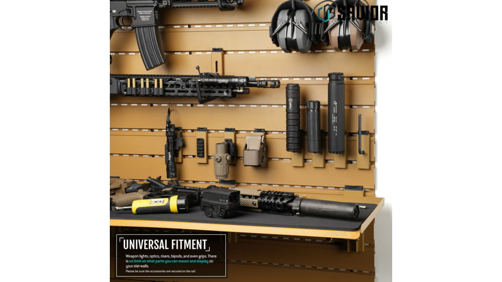 Savior Equipment Wall Rack System Attachments Picatinny Rail