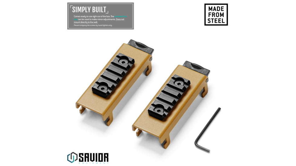 Savior Equipment Wall Rack System Attachments Picatinny Rail