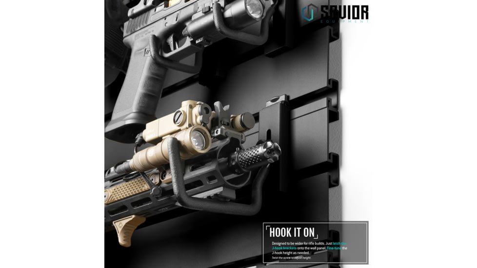 Savior Equipment Wall Rack System Attachments Rifle Hooks