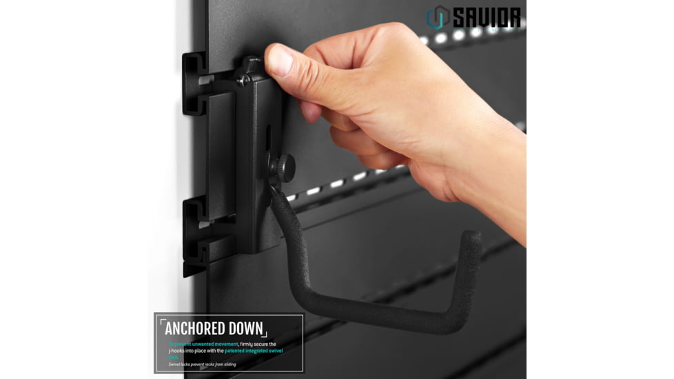 Savior Equipment Wall Rack System Attachments Rifle Hooks