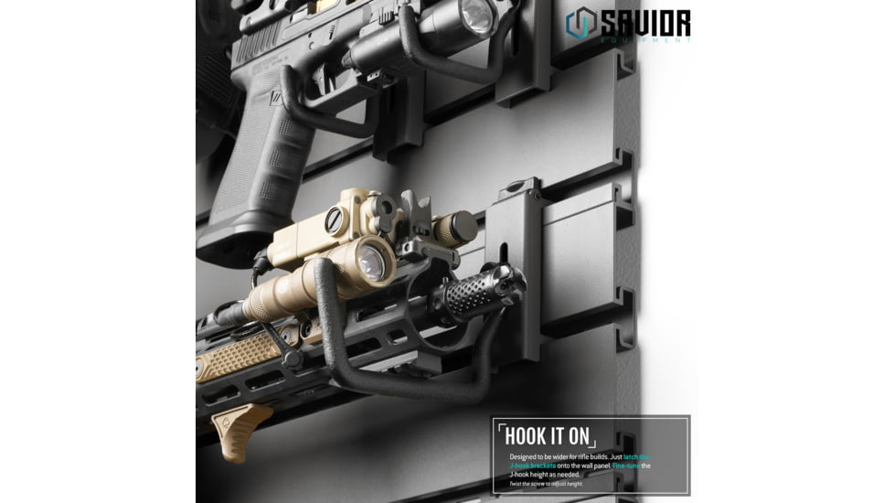 Savior Equipment Wall Rack System Attachments Rifle Hooks