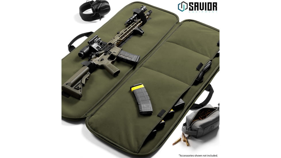 Savior Equipment Specialist 36in Single Rifle Case, OD Green, 36 x 14.5 x 1, RB-SG36-WS-OG