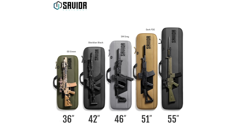 Savior Equipment Specialist 36in Single Rifle Case, OD Green, 36 x 14.5 x 1, RB-SG36-WS-OG