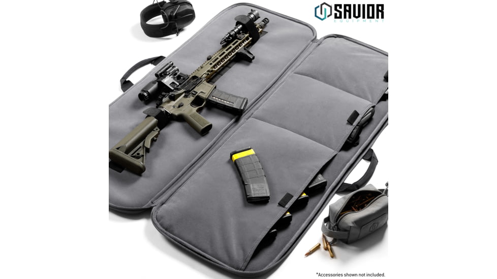 Savior Equipment Specialist 42in Single Rifle Case, Gray, 42 x 14.5 x 1, RB-SG42-WS-GS