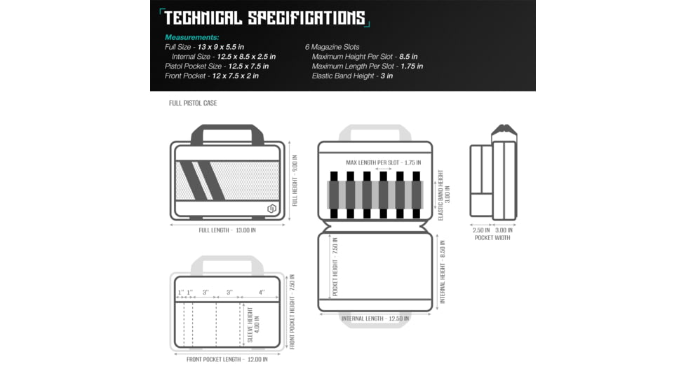 Savior Equipment Specialist Double Pistol Case, OD Green, HC-DGSPORT-WS-OG