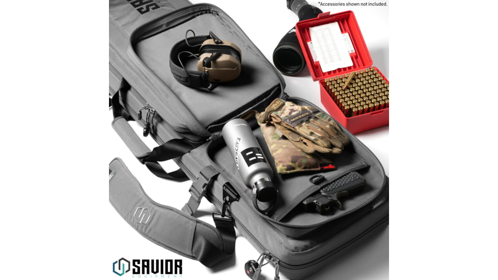 Savior Equipment Specialist LRP Single Rifle Case, 47in, Gray, 47 L x 12.5 H x 3.5 W, RB-SG47-LRP-WS-GS