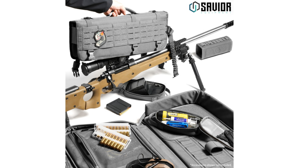 Savior Equipment Specialist LRP Single Rifle Case, 47in, Gray, 47 L x 12.5 H x 3.5 W, RB-SG47-LRP-WS-GS