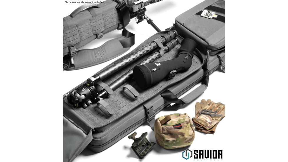 Savior Equipment Specialist LRP Single Rifle Case, 47in, Gray, 47 L x 12.5 H x 3.5 W, RB-SG47-LRP-WS-GS