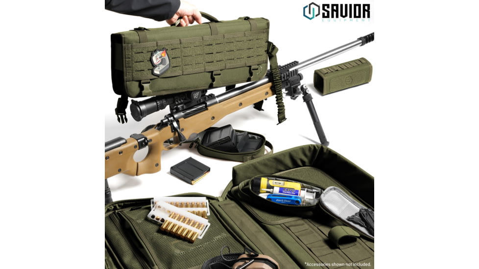 Savior Equipment Specialist LRP Single Rifle Case, 47in, OD Green, 47 L x 12.5 H x 3.5 W, RB-SG47-LRP-WS-OG