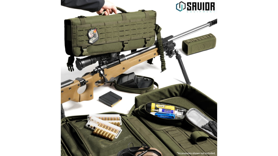 Savior Equipment Specialist LRP Single Rifle Case, 47in, OD Green, 47 L x 12.5 H x 3.5 W, RB-SG47-LRP-WS-OG