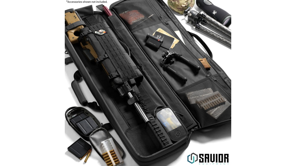 Savior Equipment Specialist LRP Single Rifle Case, Black, 47in L x 12.5in H x 3.5in W, RB-SG47-LRP-WS-BK