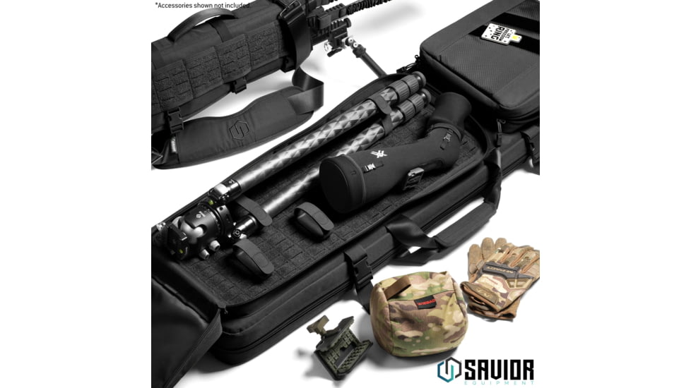 Savior Equipment Specialist LRP Single Rifle Case, Black, 47in L x 12.5in H x 3.5in W, RB-SG47-LRP-WS-BK