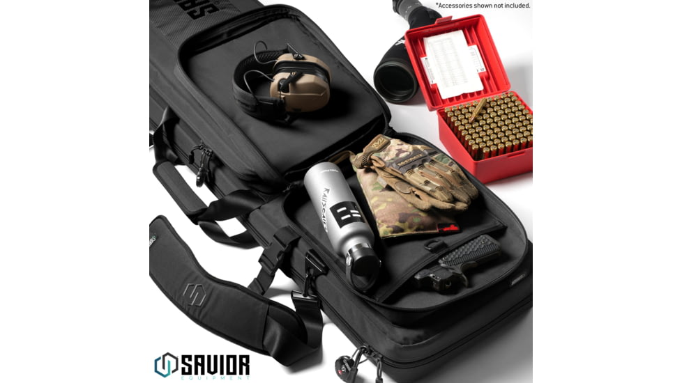 Savior Equipment Specialist LRP Single Rifle Case, Black, 47in L x 12.5in H x 3.5in W, RB-SG47-LRP-WS-BK