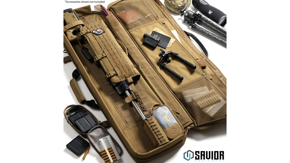 Savior Equipment Specialist LRP Single Rifle Case, Dark FDE, 47in L x 12.5in H x 3.5in W, RB-SG47-LRP-WS-TN