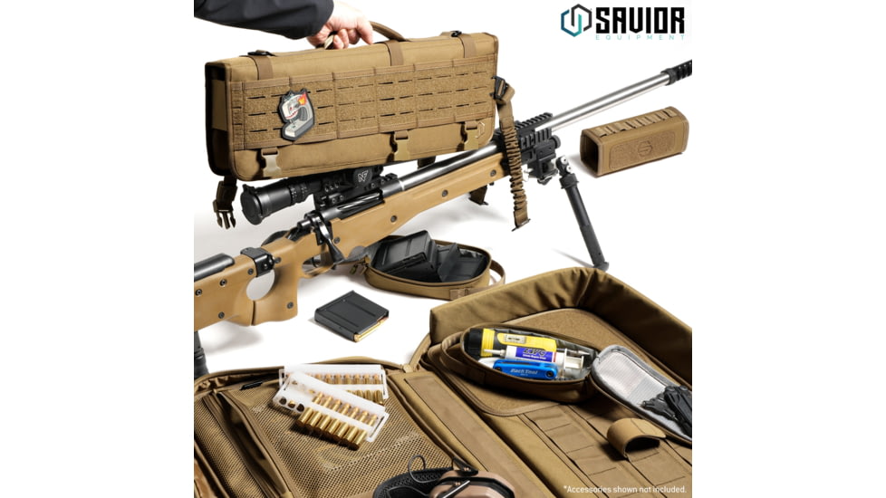 Savior Equipment Specialist LRP Single Rifle Case, Dark FDE, 47in L x 12.5in H x 3.5in W, RB-SG47-LRP-WS-TN