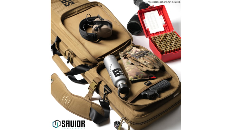 Savior Equipment Specialist LRP Single Rifle Case, Dark FDE, 47in L x 12.5in H x 3.5in W, RB-SG47-LRP-WS-TN