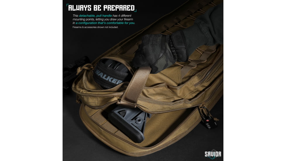 Savior Equipment T.G.B Coffin Covert Single Rifle Case, 30in, Dark FDE, RB-COVERT30-SS-TN