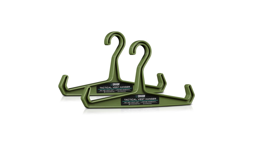 Savior Equipment Tactical Vest Hanger, OD Green, HAN-150V1-2P-OG