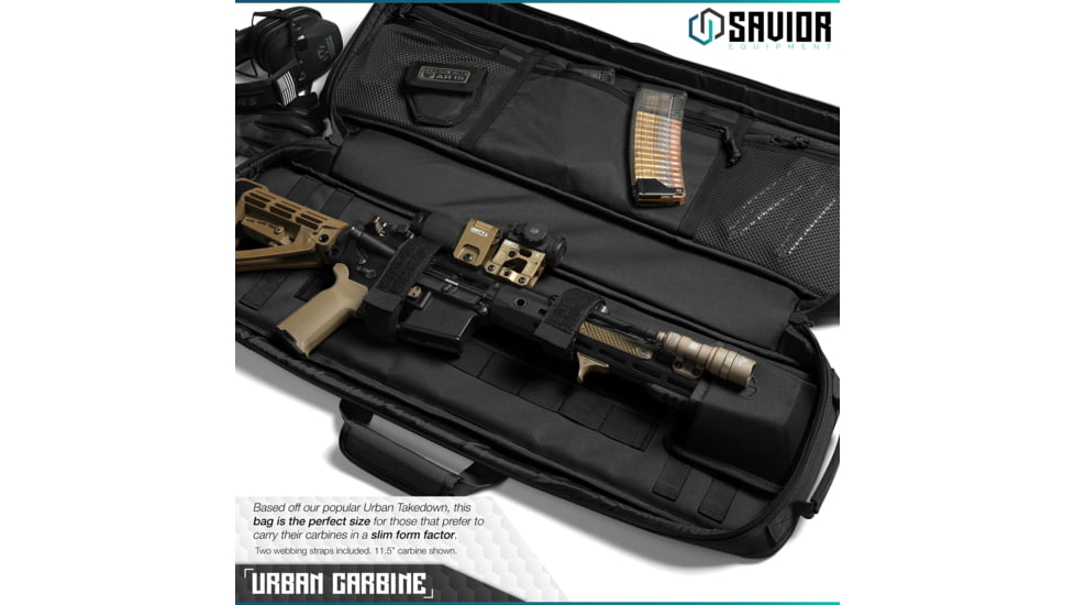 Savior Equipment Urban Carbine Single Rifle Case, Black, RB-309SG-ARTD-V1-BK