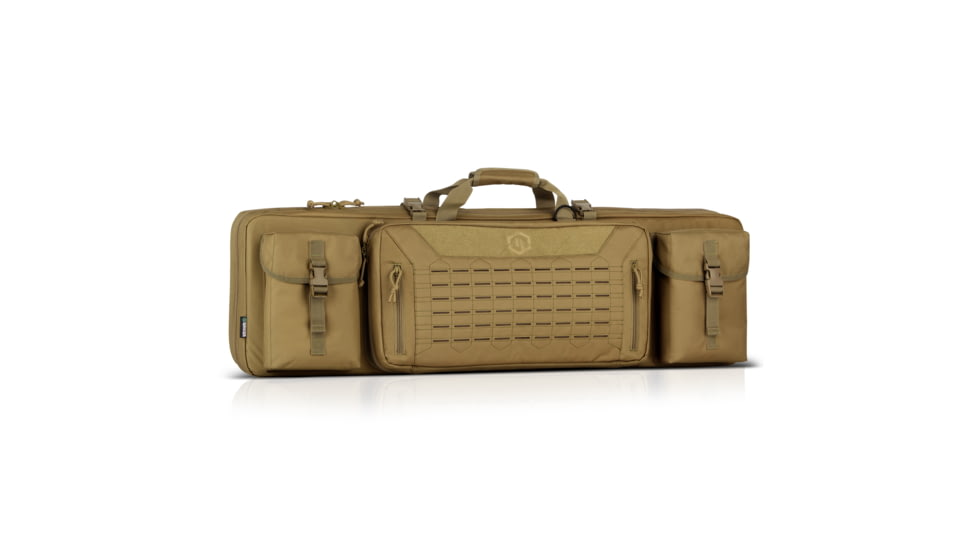 Savior Equipment Urban Warfare Double Rifle Case, Dark FDE, 41in L x 12in H, RB-4212DG-VER2-TN