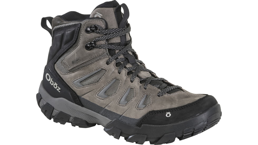 Oboz Sawtooth X Mid B-DRY Shoes - Men's, Wide, Charcoal, 8, 24001-Charcoal-Wide-8