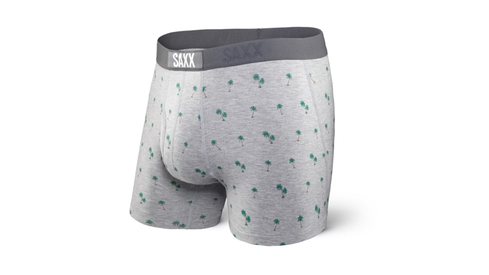 Saxx Ultra Boxer Fly - Men's-Heather Palm Trees-X-Large