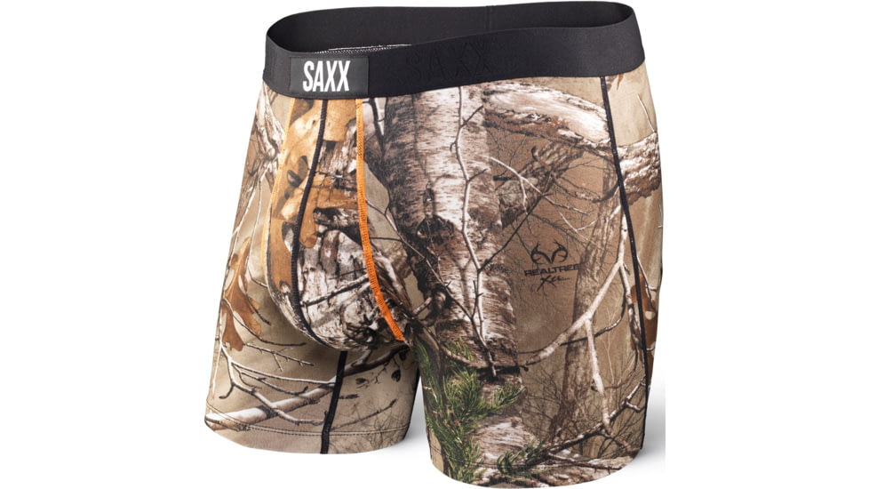 Saxx Ultra Boxer Fly - Men's-Realtree Xtra/Black-X-Large